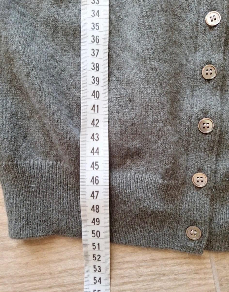CARDIGAN GRIGIO/VERDE IN CASHMERE - Image 6