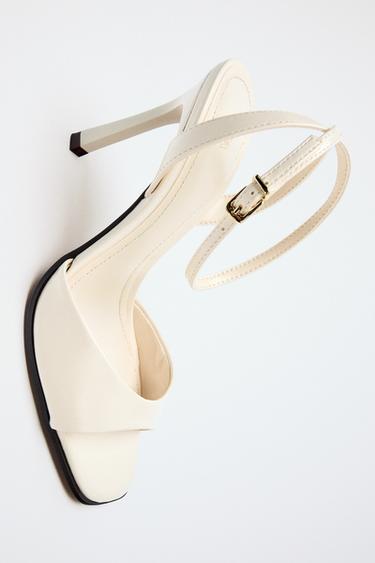 HEELED SANDALS - White by Zara