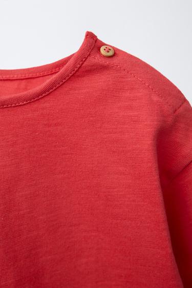 PLAIN T-SHIRT - Red by Zara - Image 2