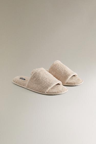 CHAUSSONS OUVERTS TISSU ÉPONGE SALLE DE BAIN - Sable de Zara - Image 2