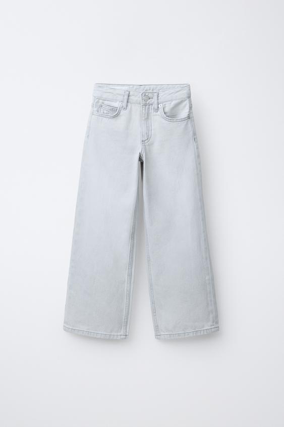 Short En Jean Zara Fille - Taille 9/10 Ans, Bleu, Taille Ajustable (ceinture élastique), Occasion Très Bon état
