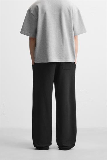 PANTALON DE JOGGING COUPE LARGE - Noir de Zara - Image 2