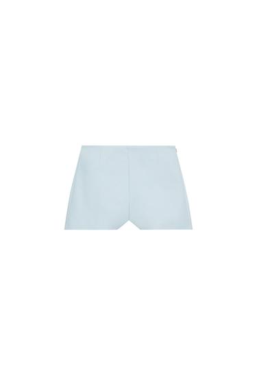 HIGH-WAIST SHORTS - Light blue by Zara