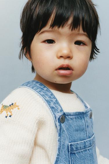 PETO CURTO DENIM - Azul de Zara