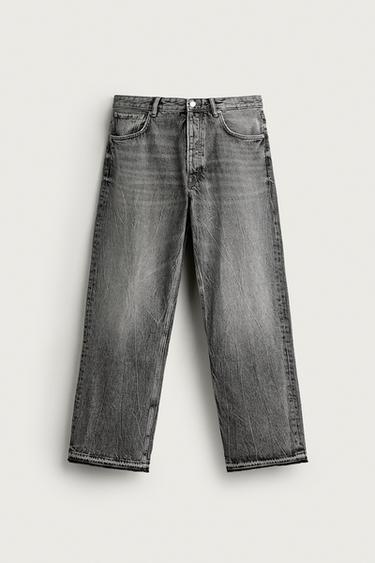 JEANS LOOSE FIT - Mid-grey dari Zara