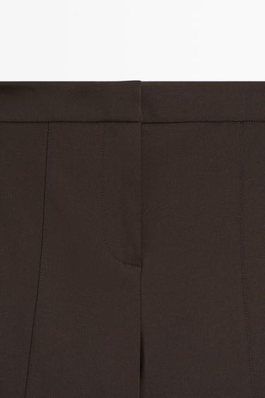 Skinny fit pants with zip hem - LIMITED EDITION — Dark brown 2
