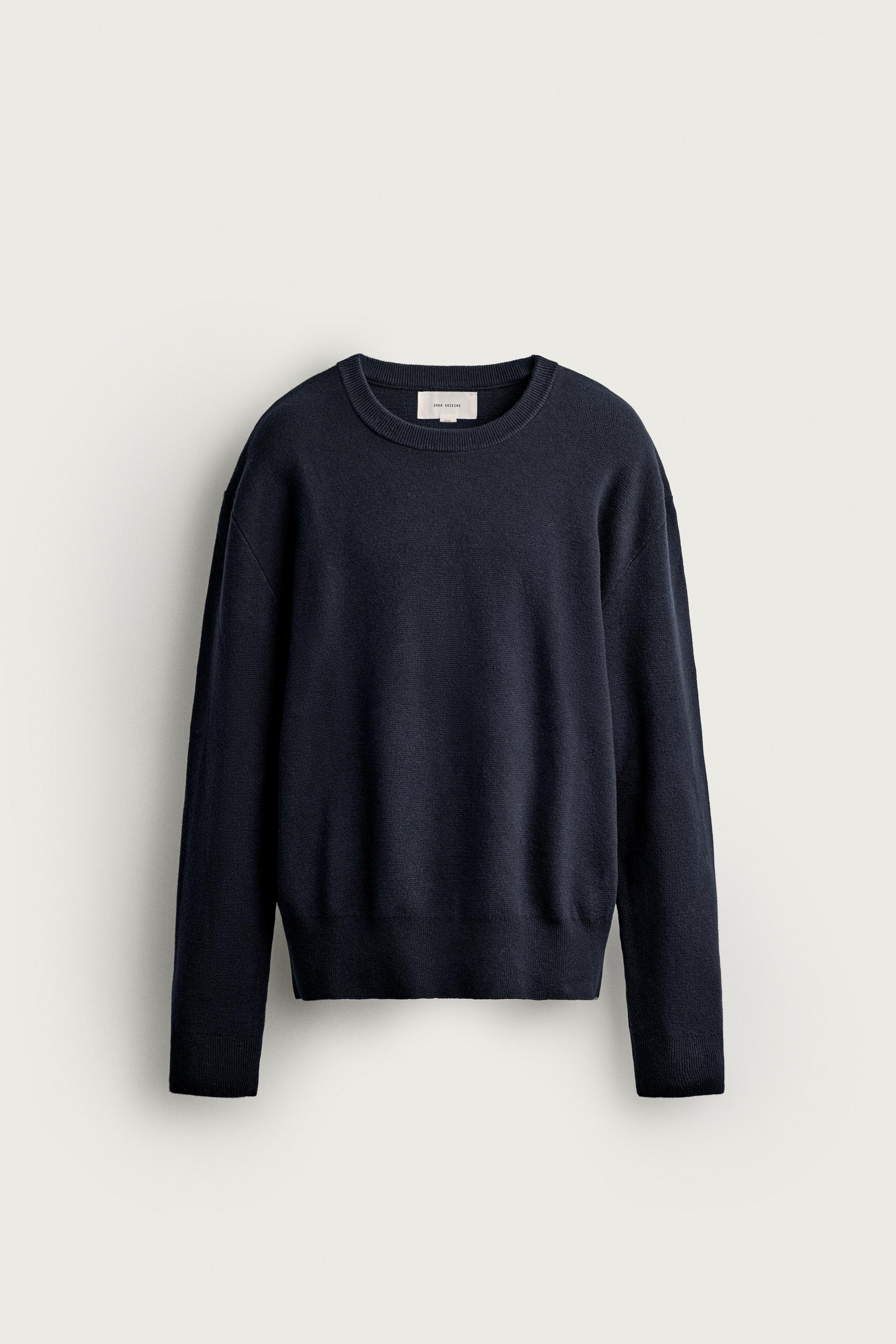 COTTON-WOOL COMPACT-KNIT JUMPER