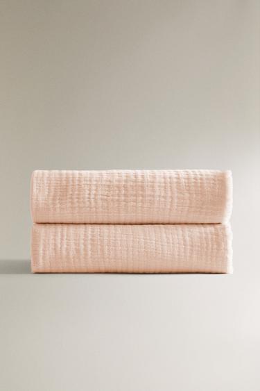 CHILDREN'S MUSLIN BLANKET - Pink by Zara - Image 1