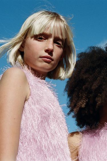 FRINGED DRESS - Pink by Zara - Image 6