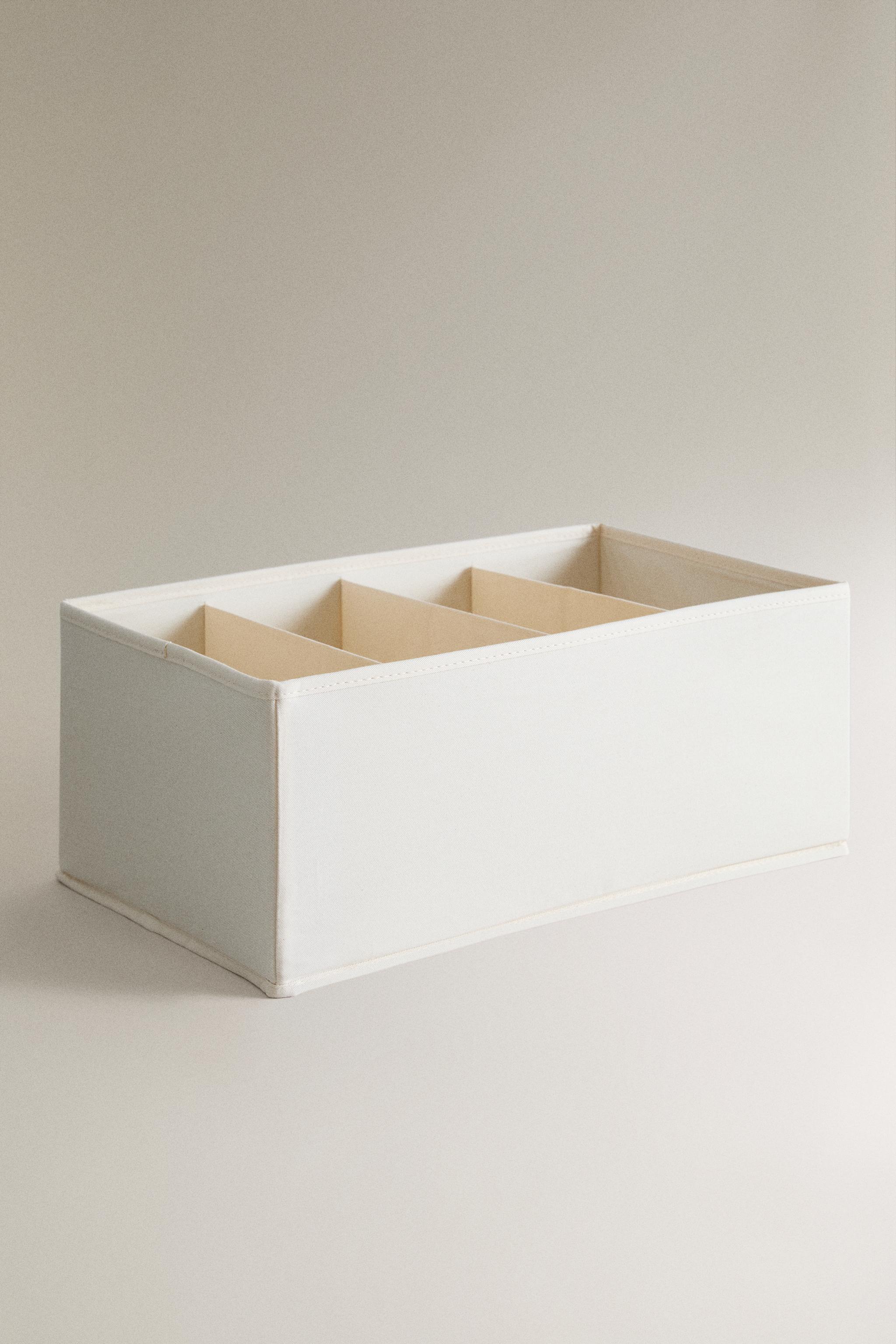 TEXTILE TROUSER ORGANISER — Light beige