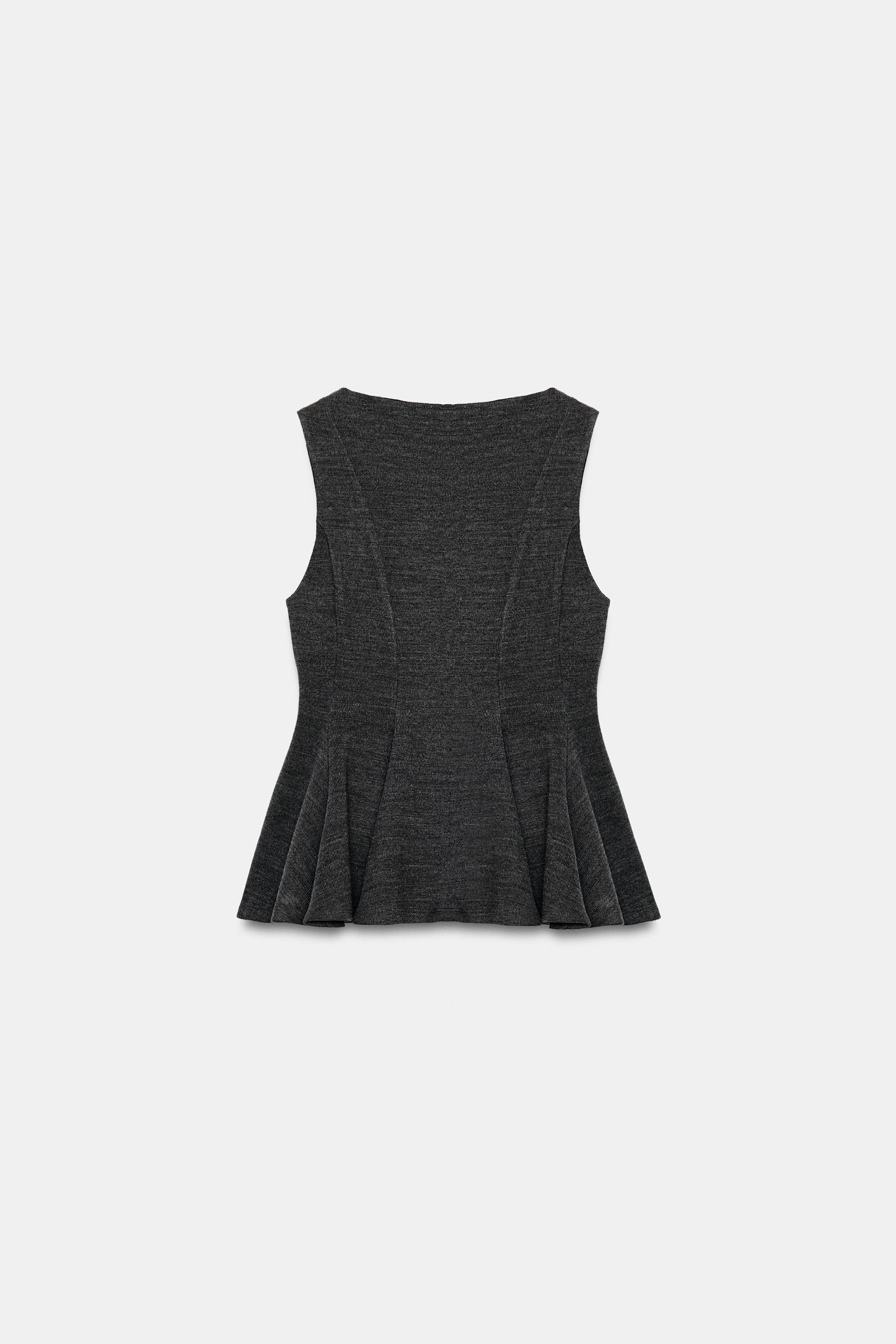 TOP PÉPLUM AU TOUCHER DOUX