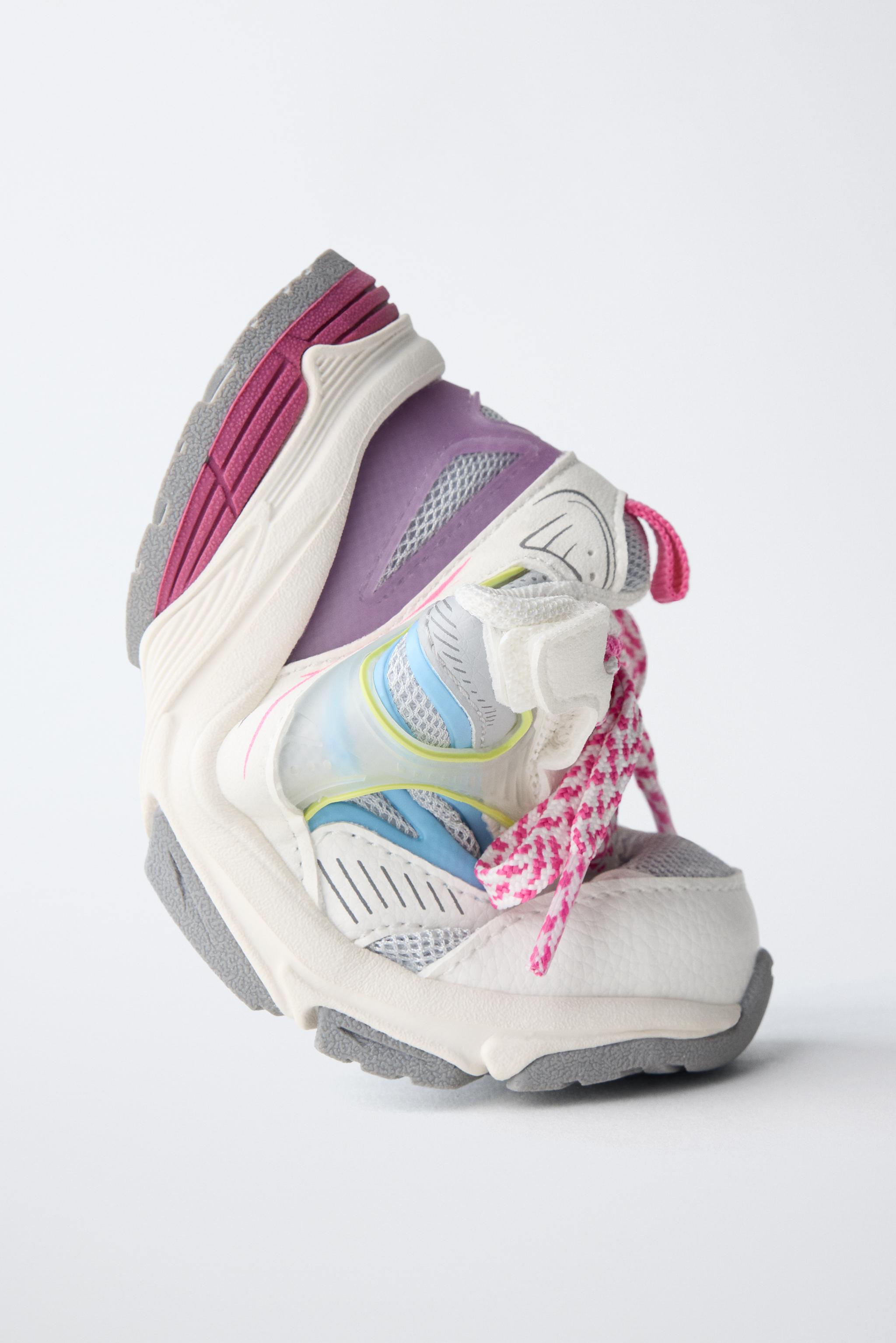 Детские кроссовки Zara COLORFUL SNEAKERS — фото 3