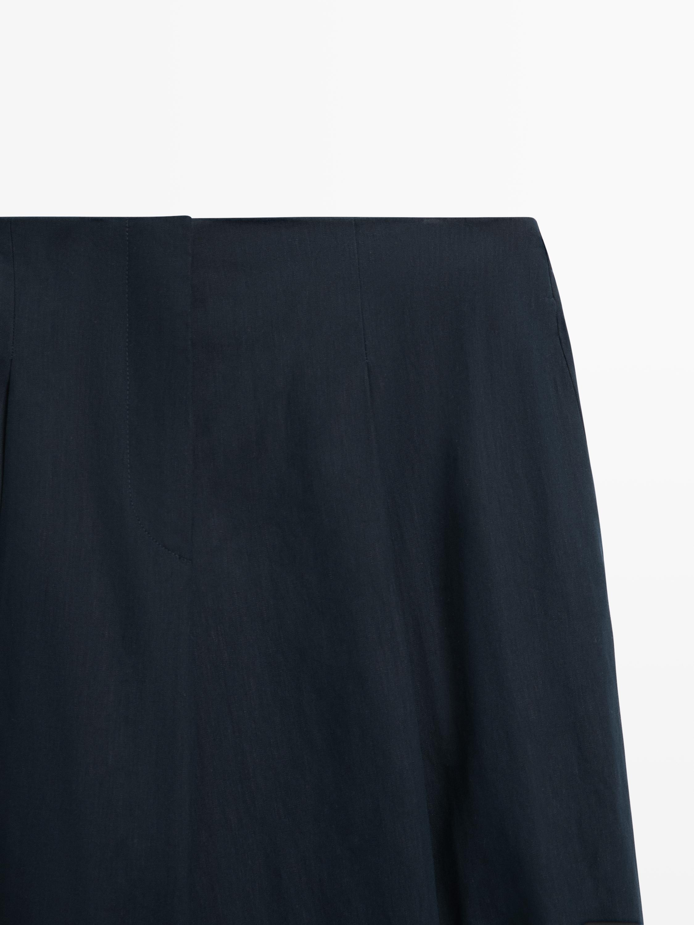 Linen suit trousers