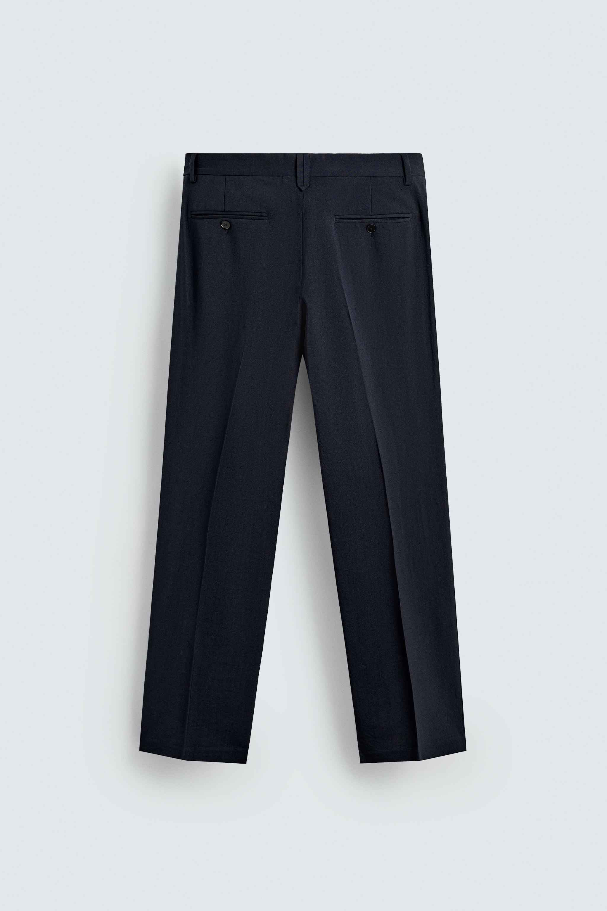 100% WOOL SUIT TROUSERS