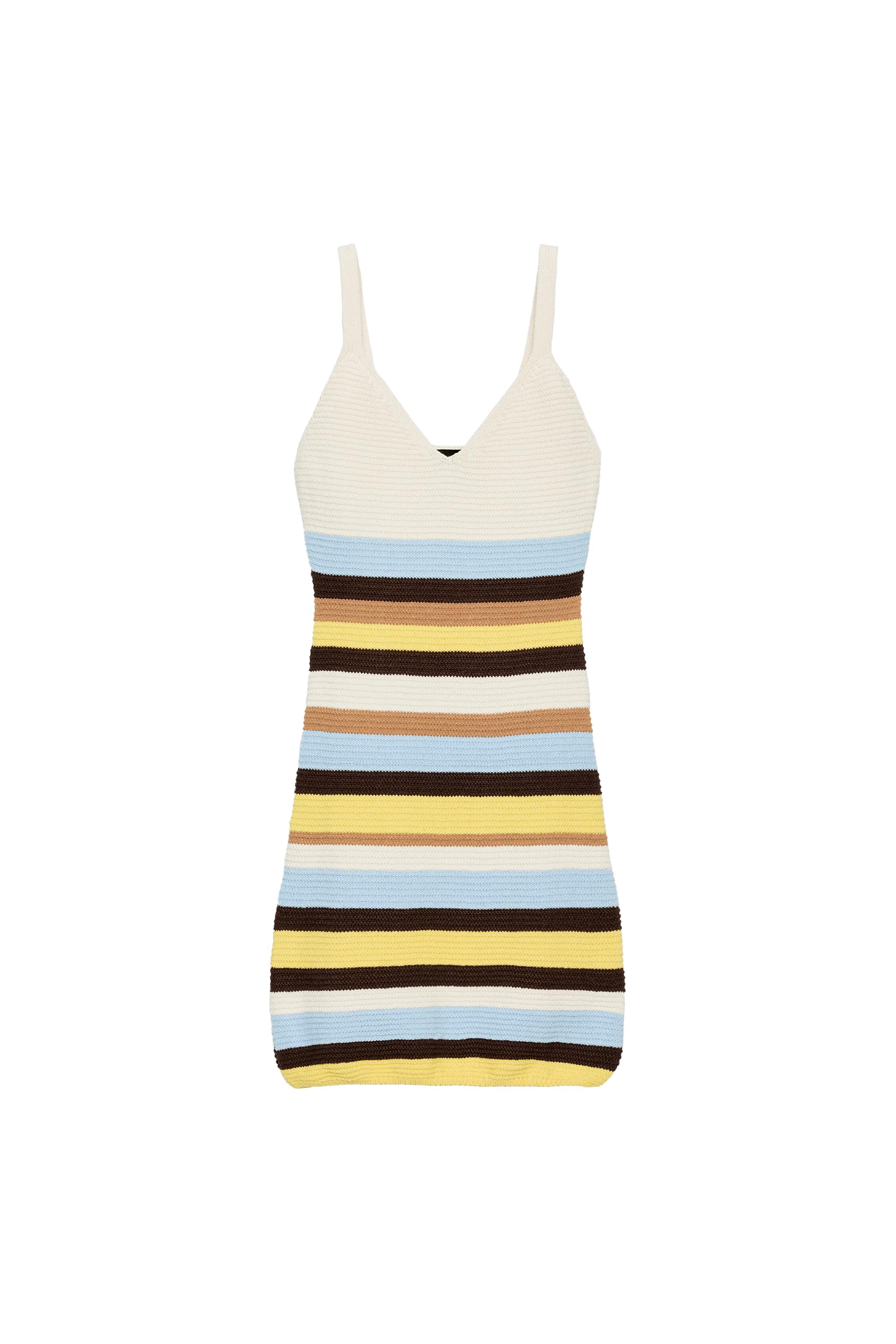 STRIPED KNIT MINI DRESS - Multicolored | ZARA United States