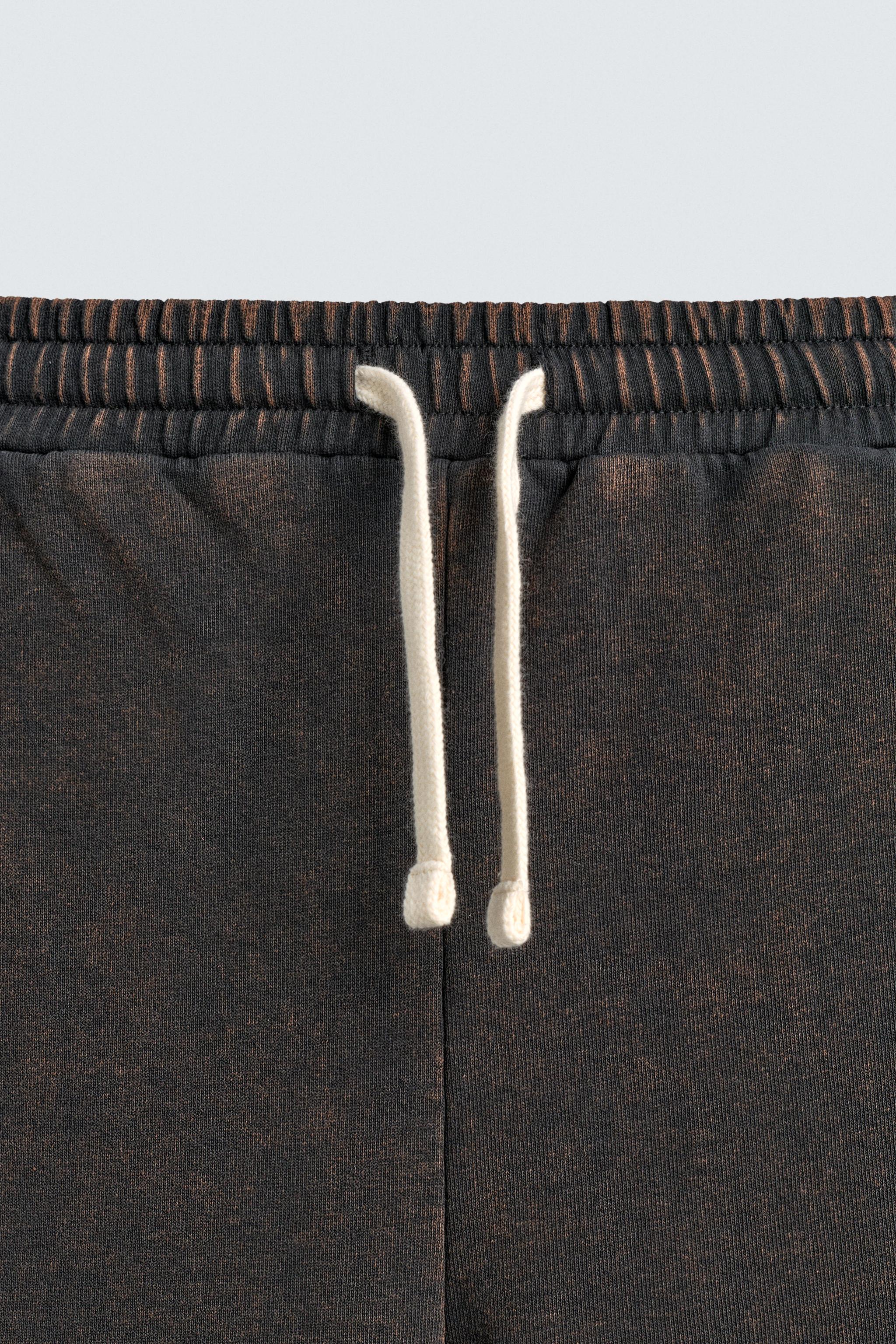 PANTALON JOGGING COUPE DROITE DÉLAVÉ