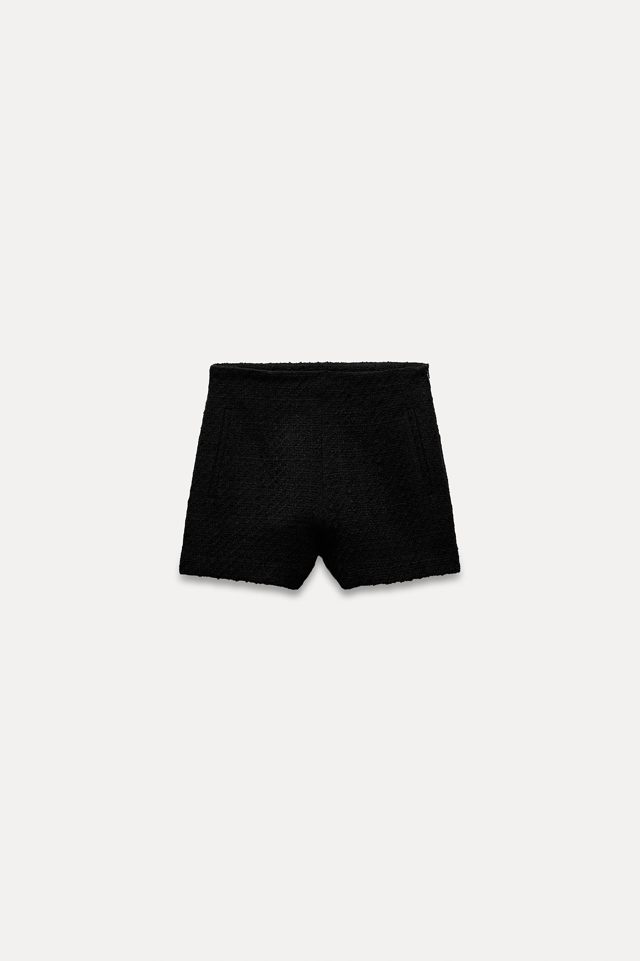 TEXTURED BERMUDA SHORTS Black ZARA New Zealand