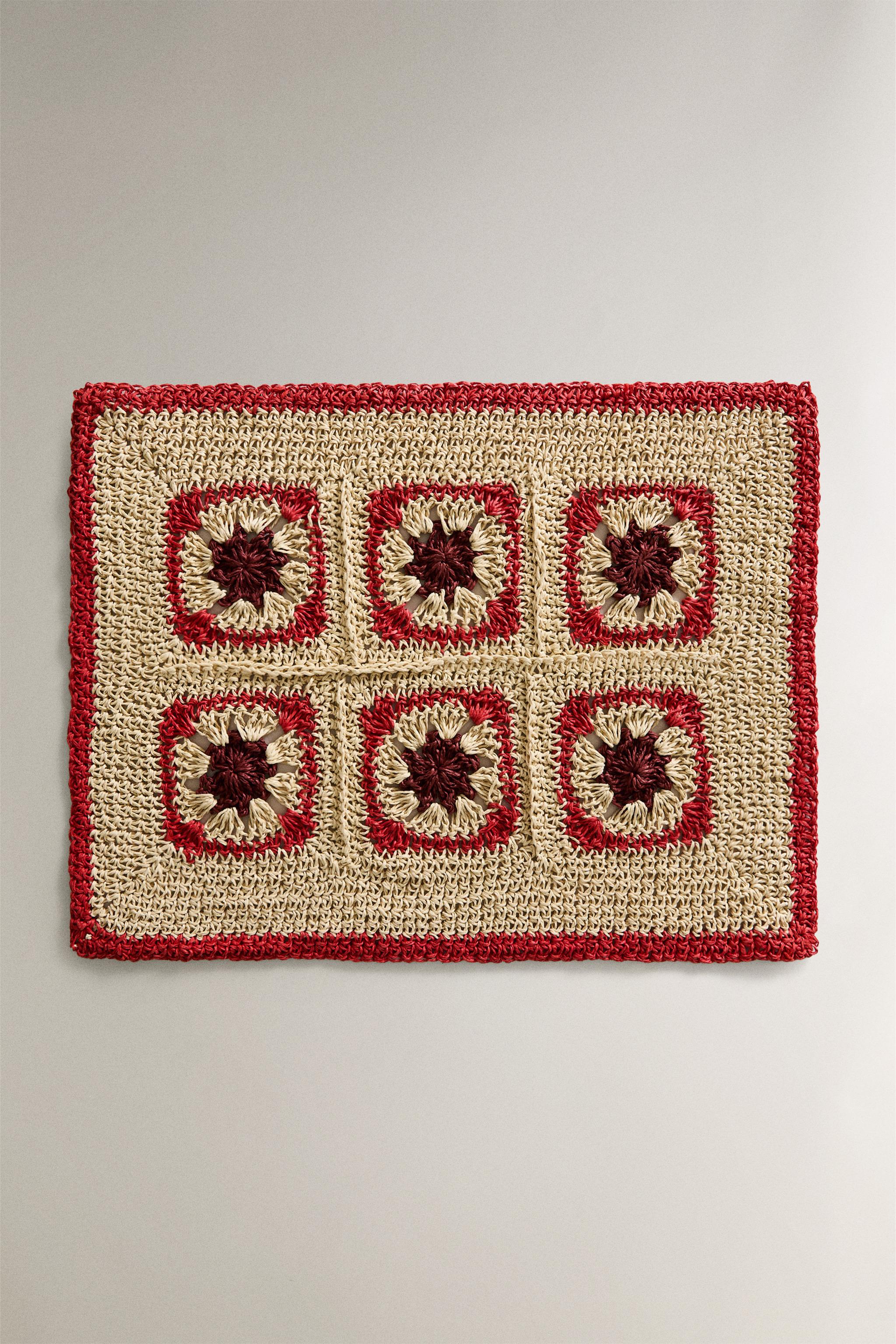 SET DE TABLE CROCHET COULEUR