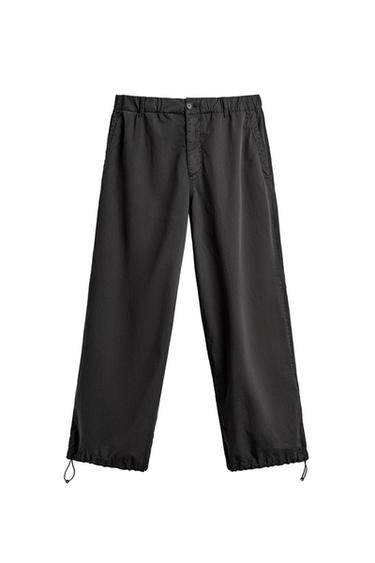 PANTALÓN RELAXED FIT ALGODÓN AARON LEVINE X ZARA - Negro de Zara