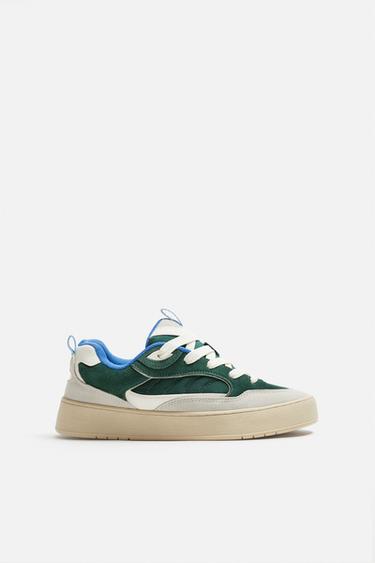 SKATE TRAINERS - Green by Zara