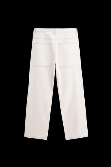 BAGGY FIT SEAM JEANS - Light pink by Zara