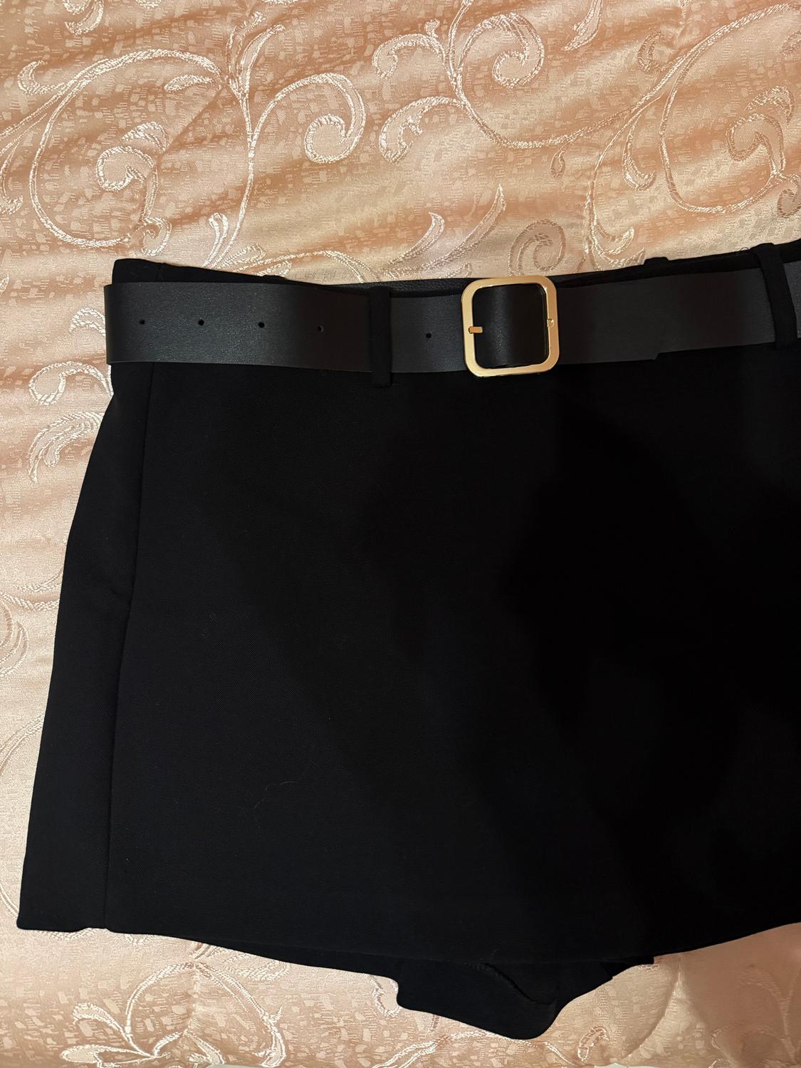 HIGH-WAIST SKORT WITH BELT - Image 3