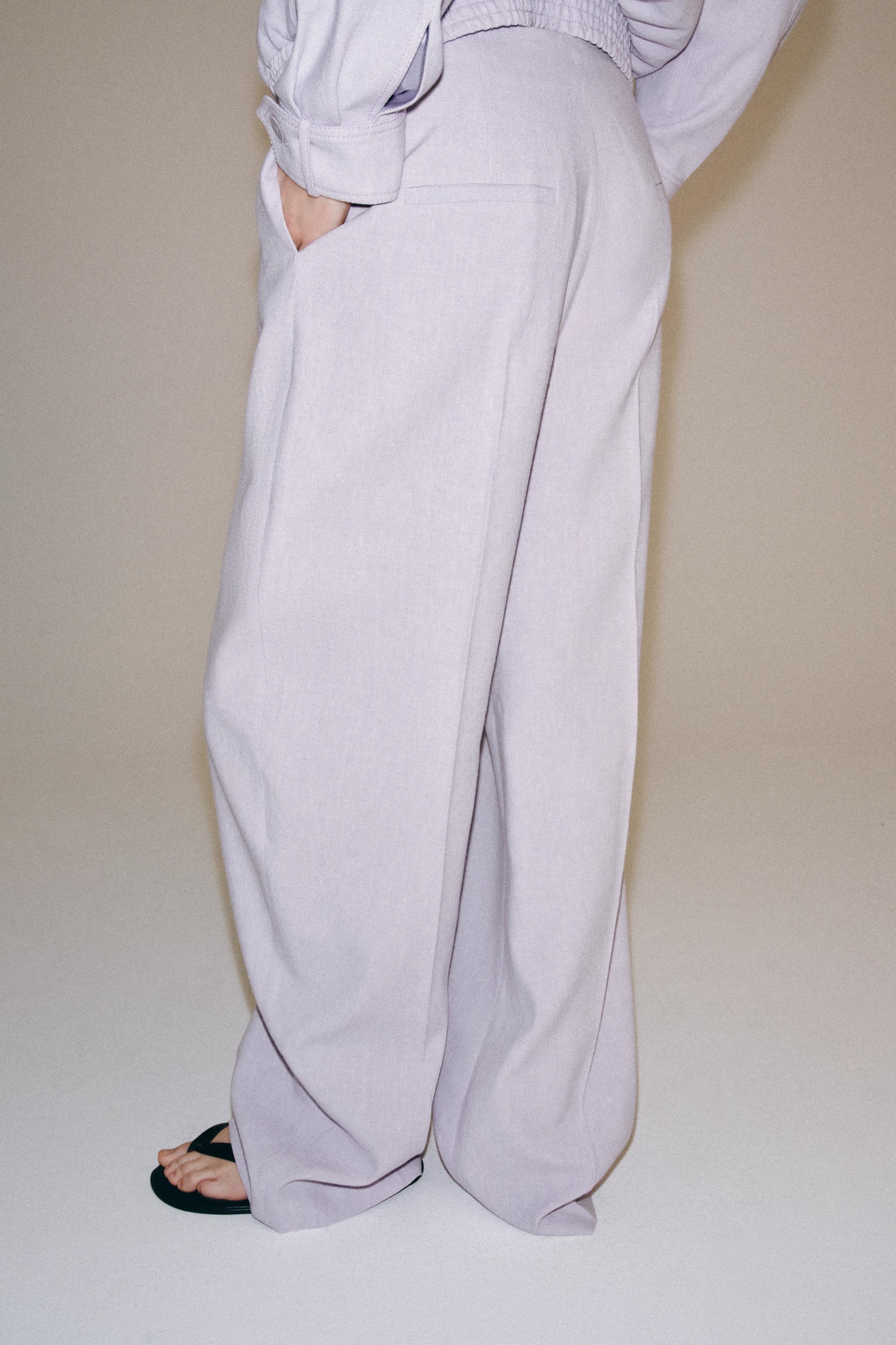 Женские брюки Zara ZW COLLECTION BALLOON TROUSERS — фото 3