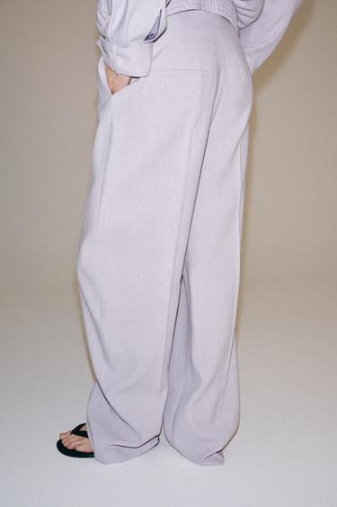 PANTALON BALLOON ZW COLLECTION - Mauve de Zara - Image 2