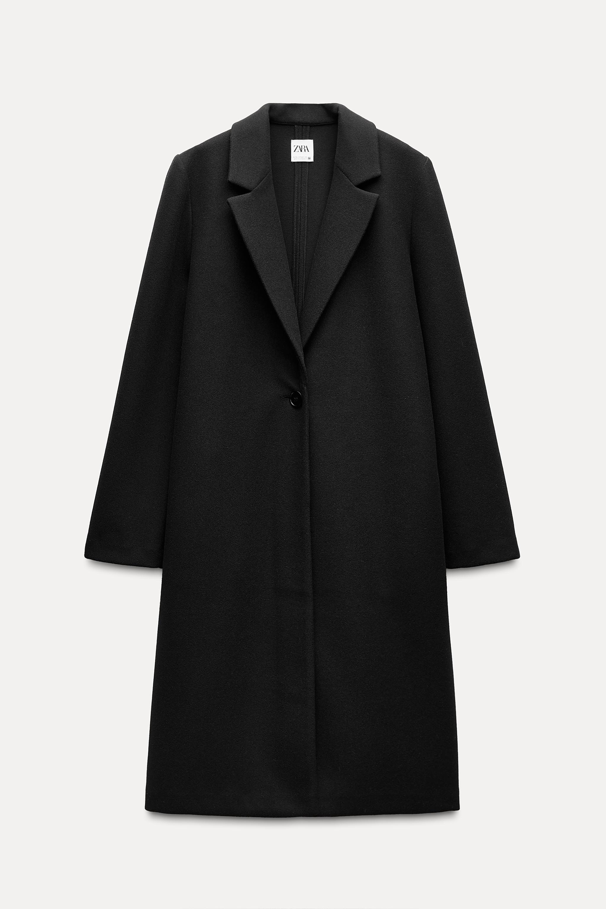 Black women's shops coat zara