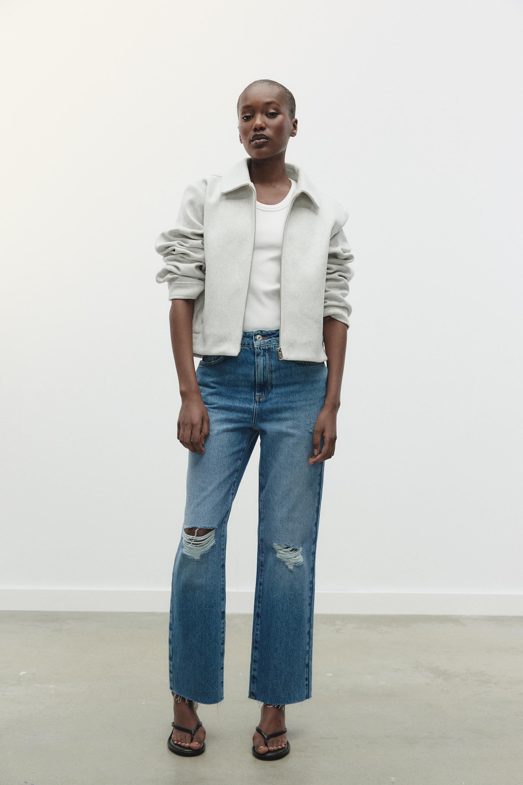 CROPPED SOFT JACKET - Ecru | ZARA United States