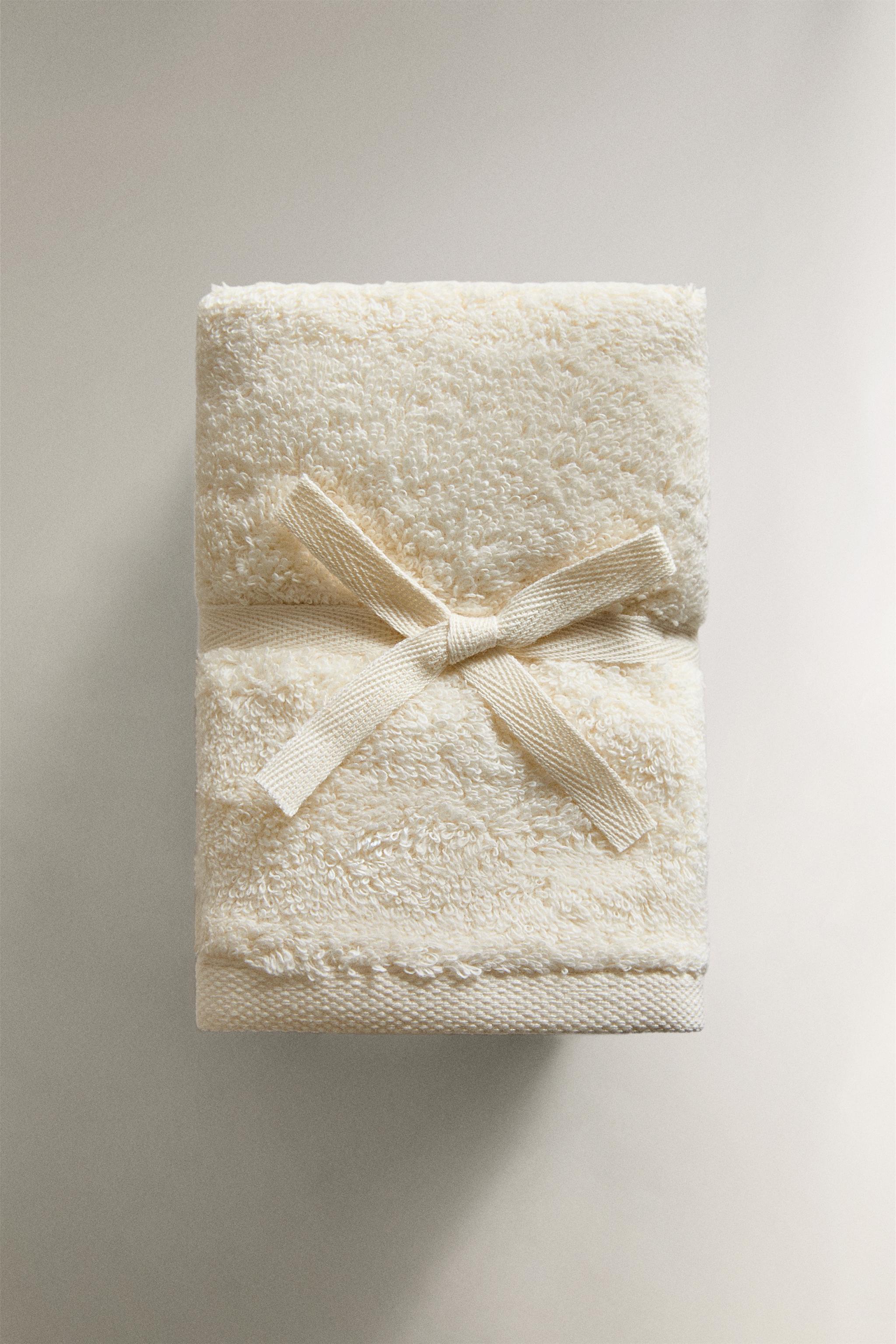 herzbach home Lot de 3 Serviettes de Savon 30 x 30 cm - Mini Serviettes