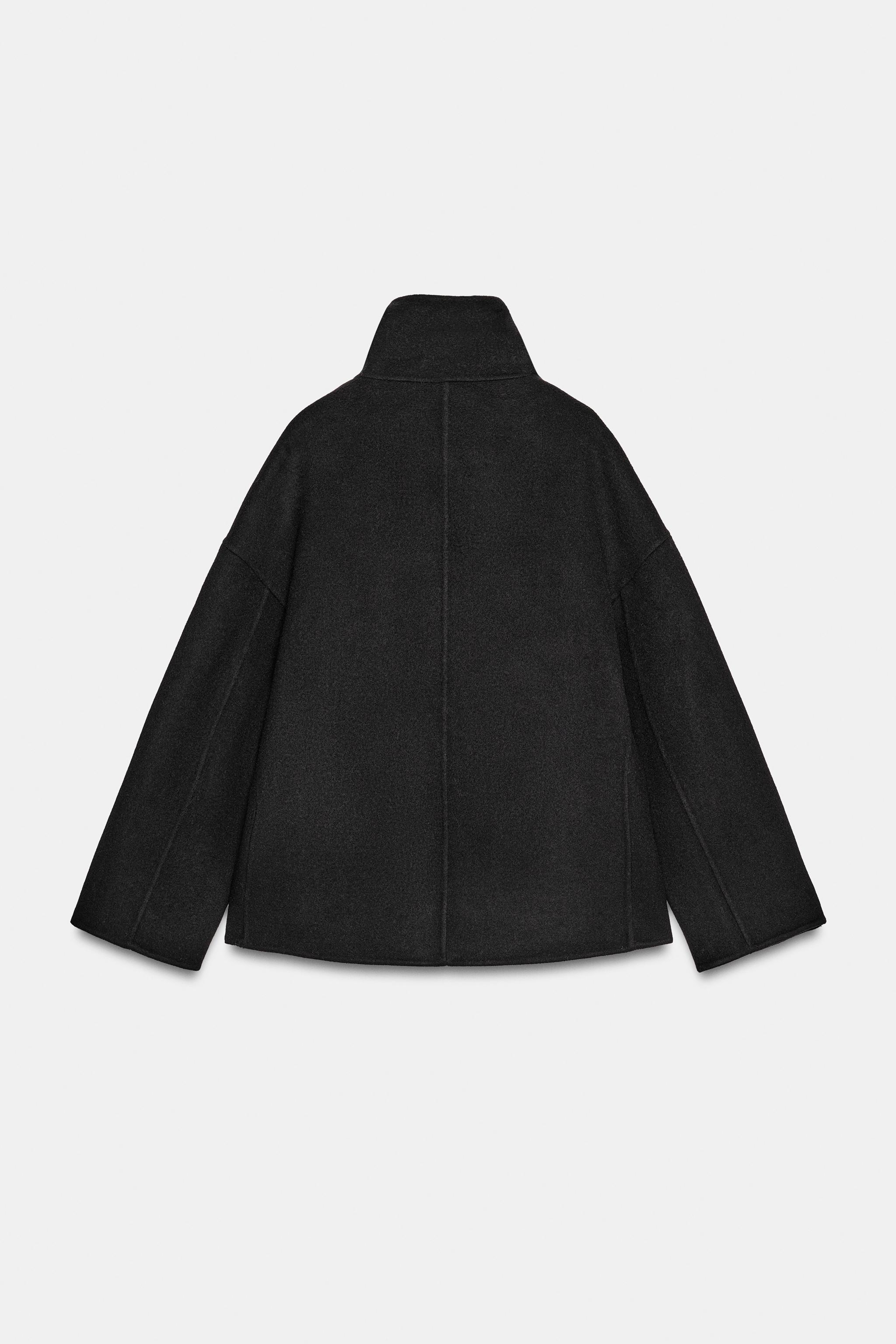 ZW COLLECTION WOOL-BLEND CROPPED COAT