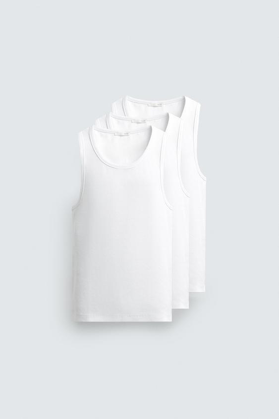 THREE-PACK BASIC TANK TOPS from Zara - $79.90