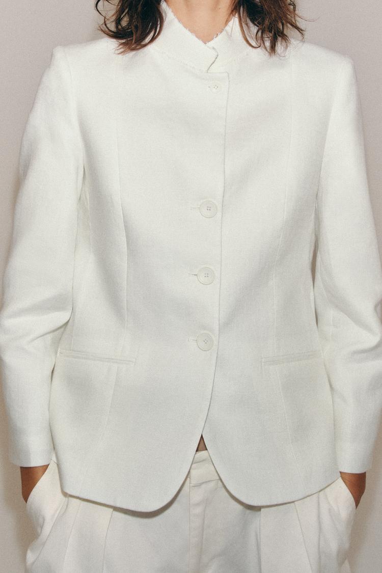 Blazer de lino 100% ZW COLLECTION 2