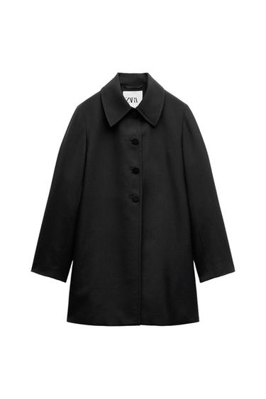 ZW COLLECTION WOOL BLEND FROCK COAT