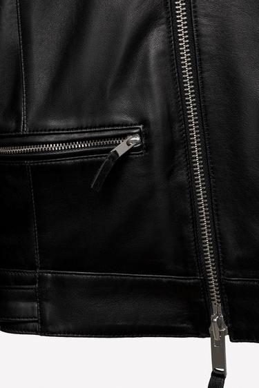 BLOUSON DE MOTARD EN CUIR LUDOVIC DE SAINT SERNIN x ZARA - Noir de Zara - Image 5
