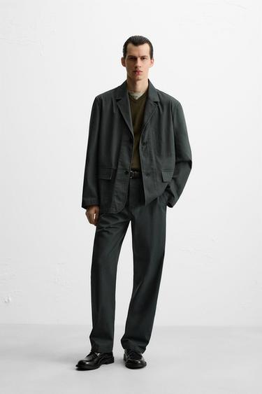 BLAZER RELAXED FIT  TRAJE - Gris antracita de Zara - Imagen 0