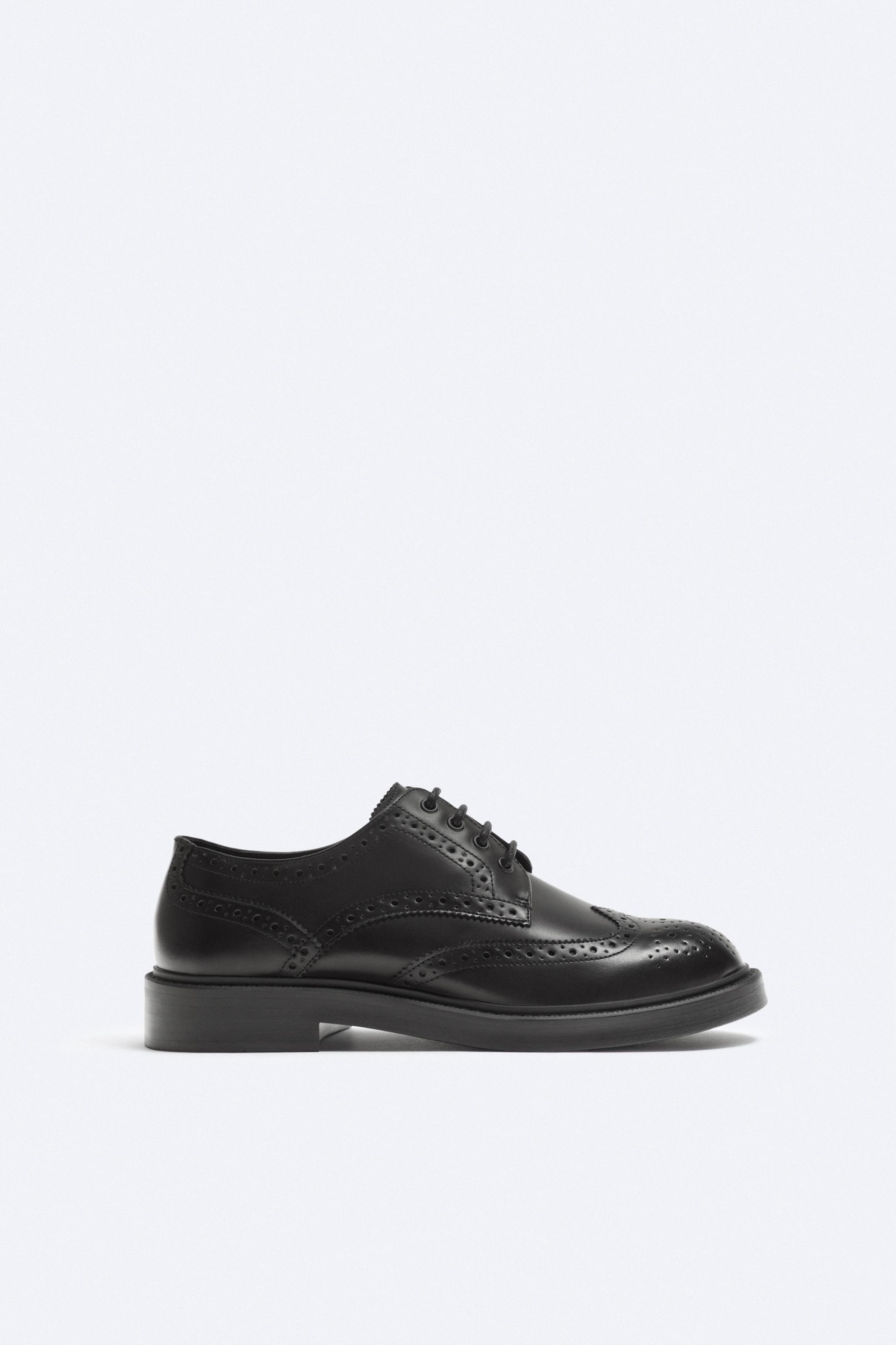 ZAPATO VESTIR DETALLE BROGUE Marr n ZARA M xico