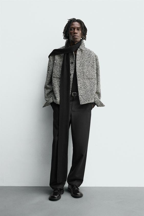 TEXTURED POCKET OVERSHIRT