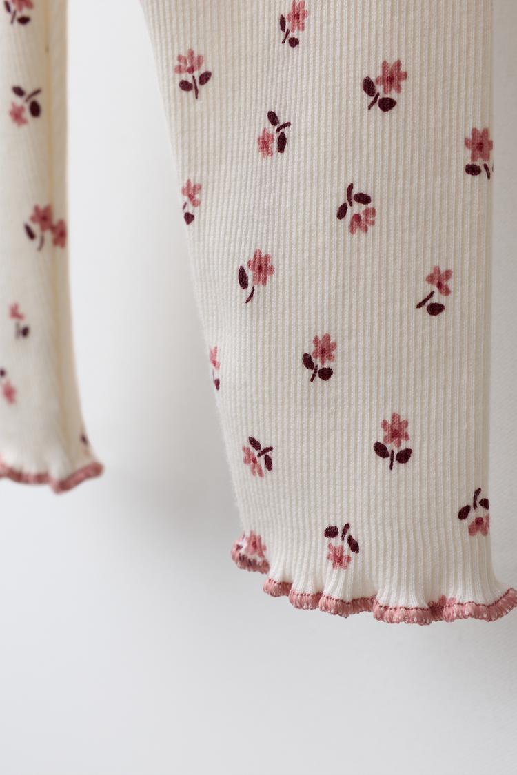 Leggins con estampado floral 4