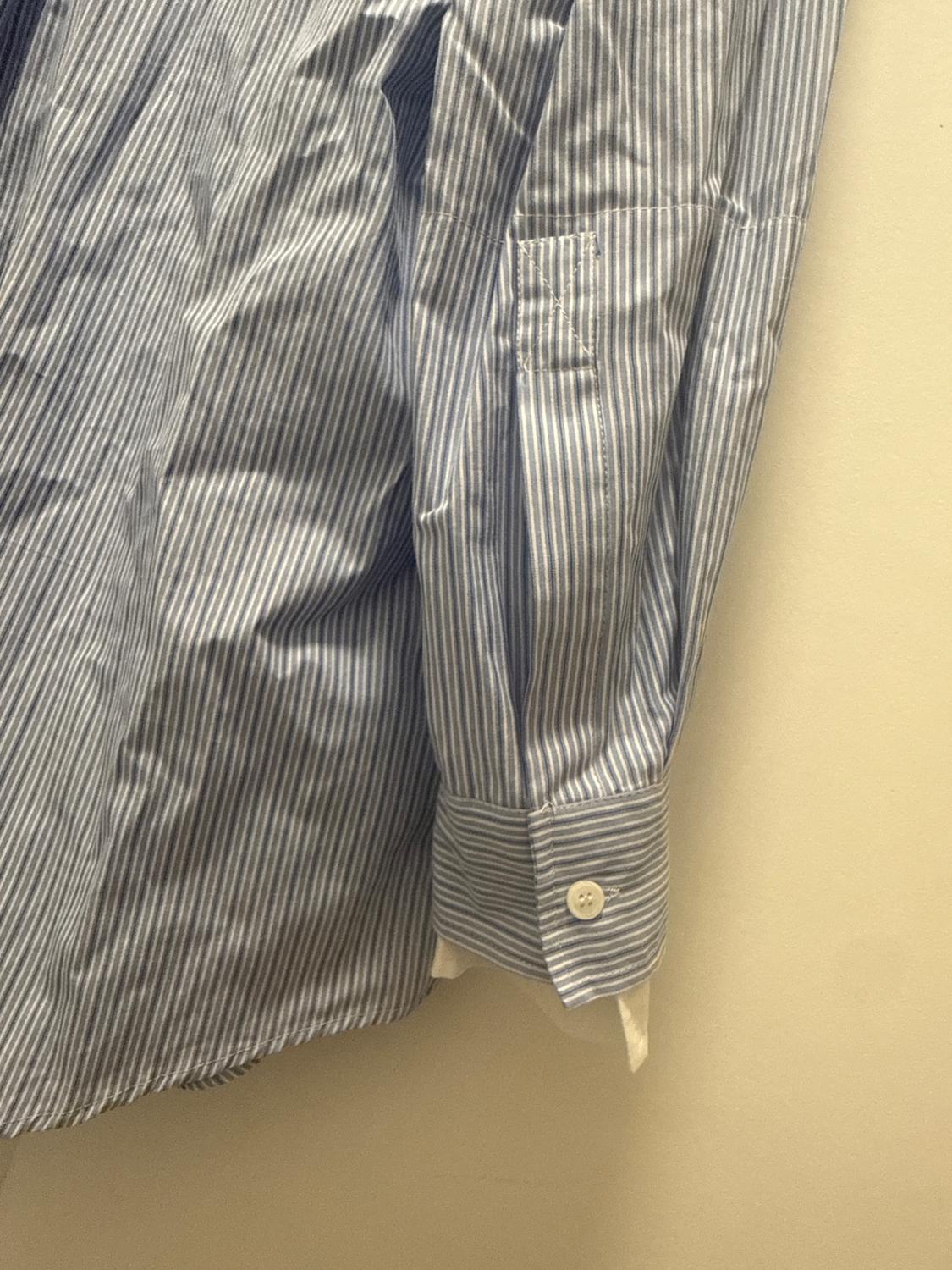 CONTRAST STRIPED POPLIN SHIRT - Image 3