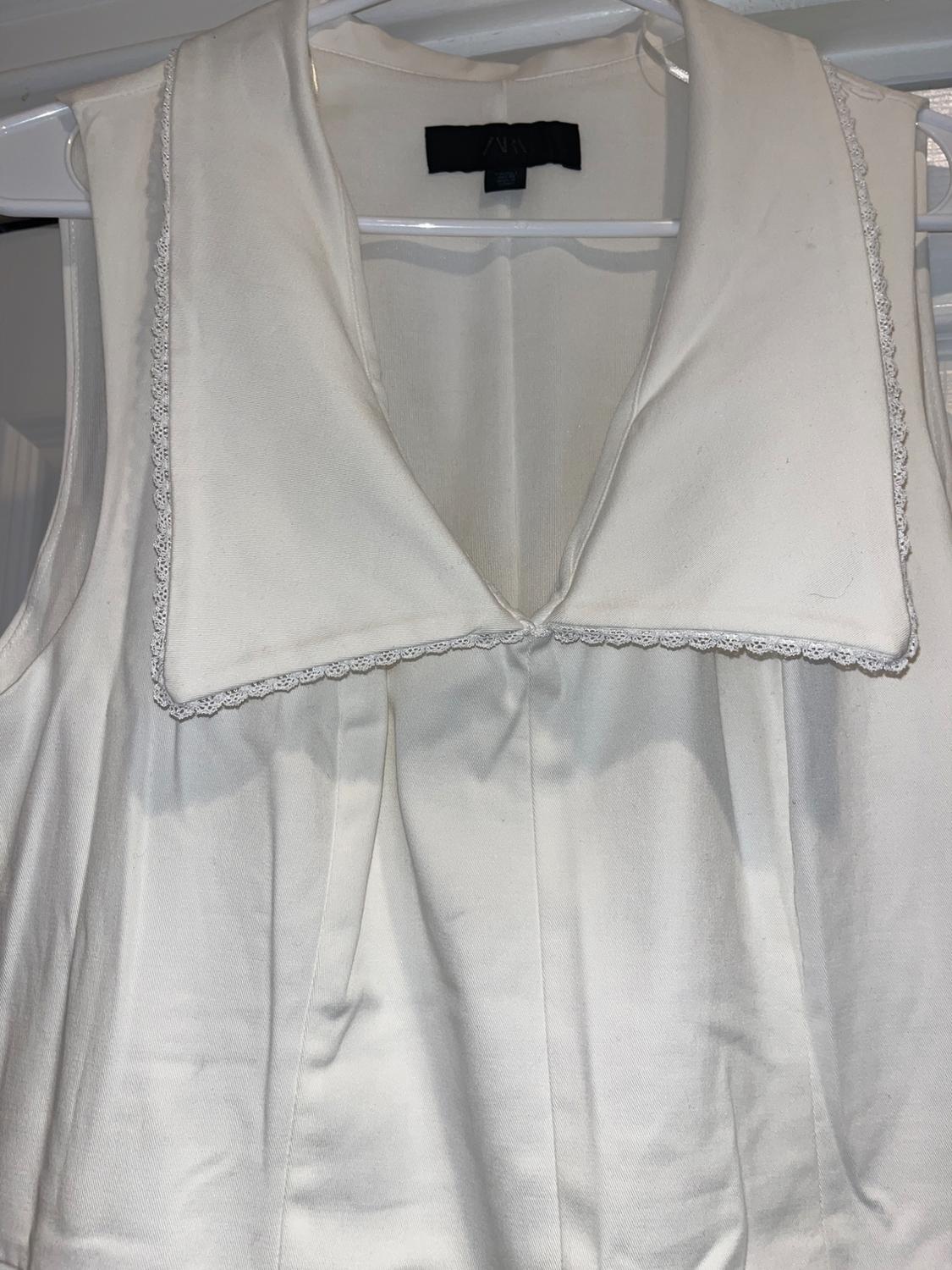 WHITE PLEATED DRESS - Image 3