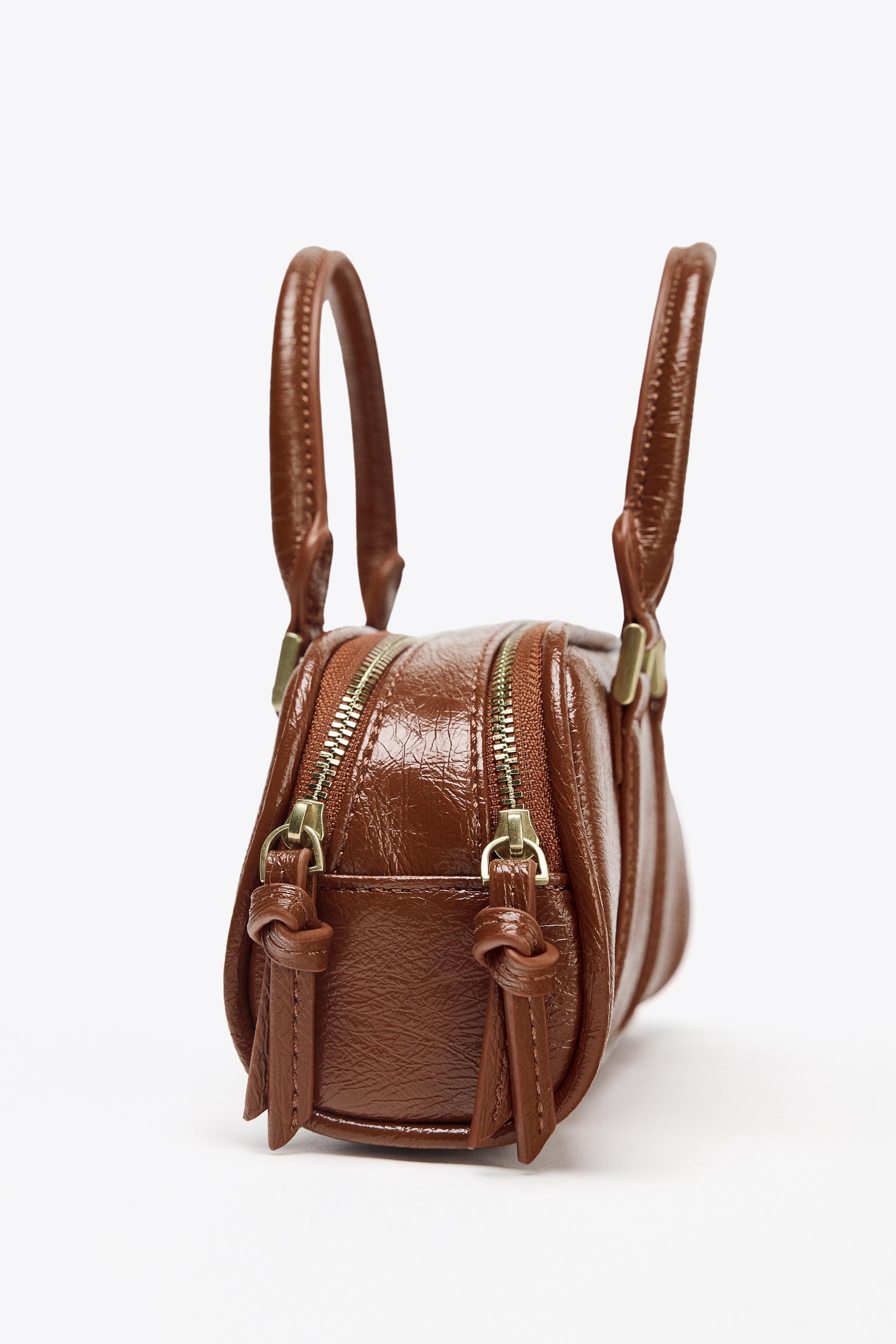 バッグ irury BOWLING BAG brown バッグ irury BOWLING BAG brown Genuine Leather Bowling Bag