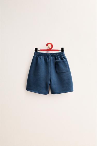 ZARA TIMELESS - ОДНОТОННЫЕ ШОРТЫ — МОРСКОЙ СИНИЙ от Zara