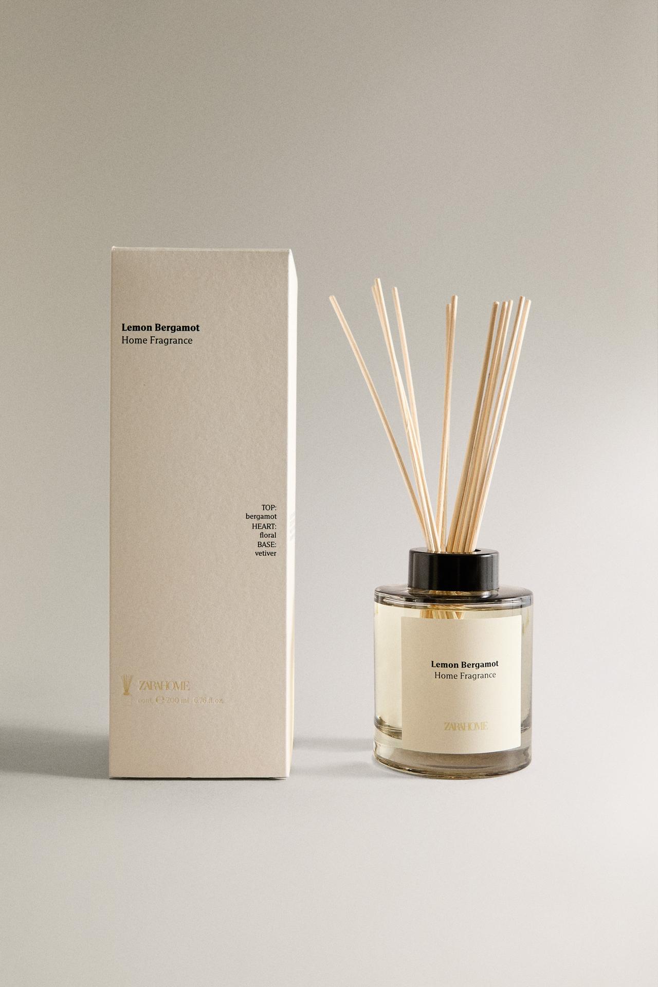 (200 ML) LEMON BERGAMOT REED DIFFUSERS — white
