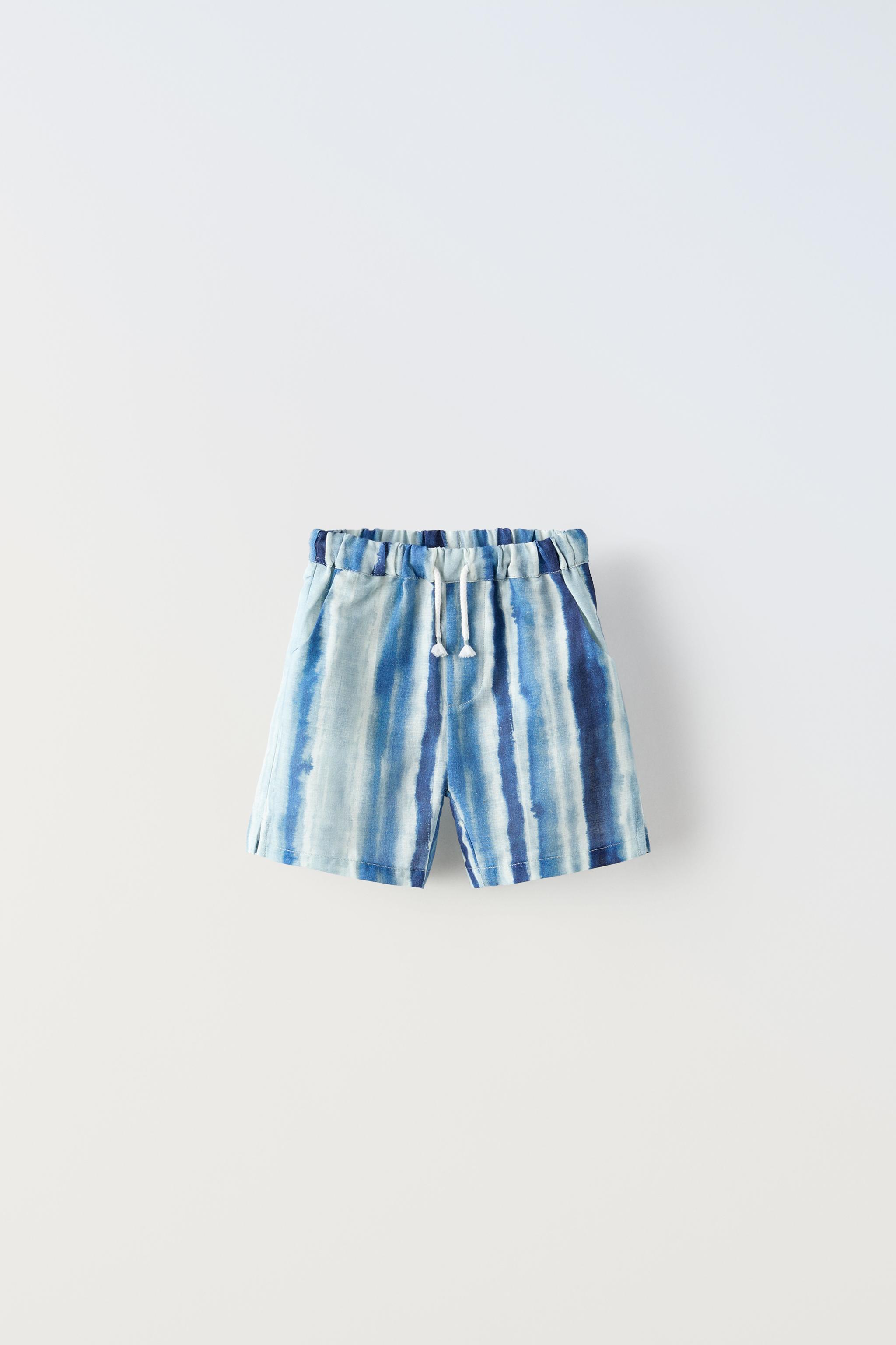 TIE-DYE PRINT BERMUDA SHORTS