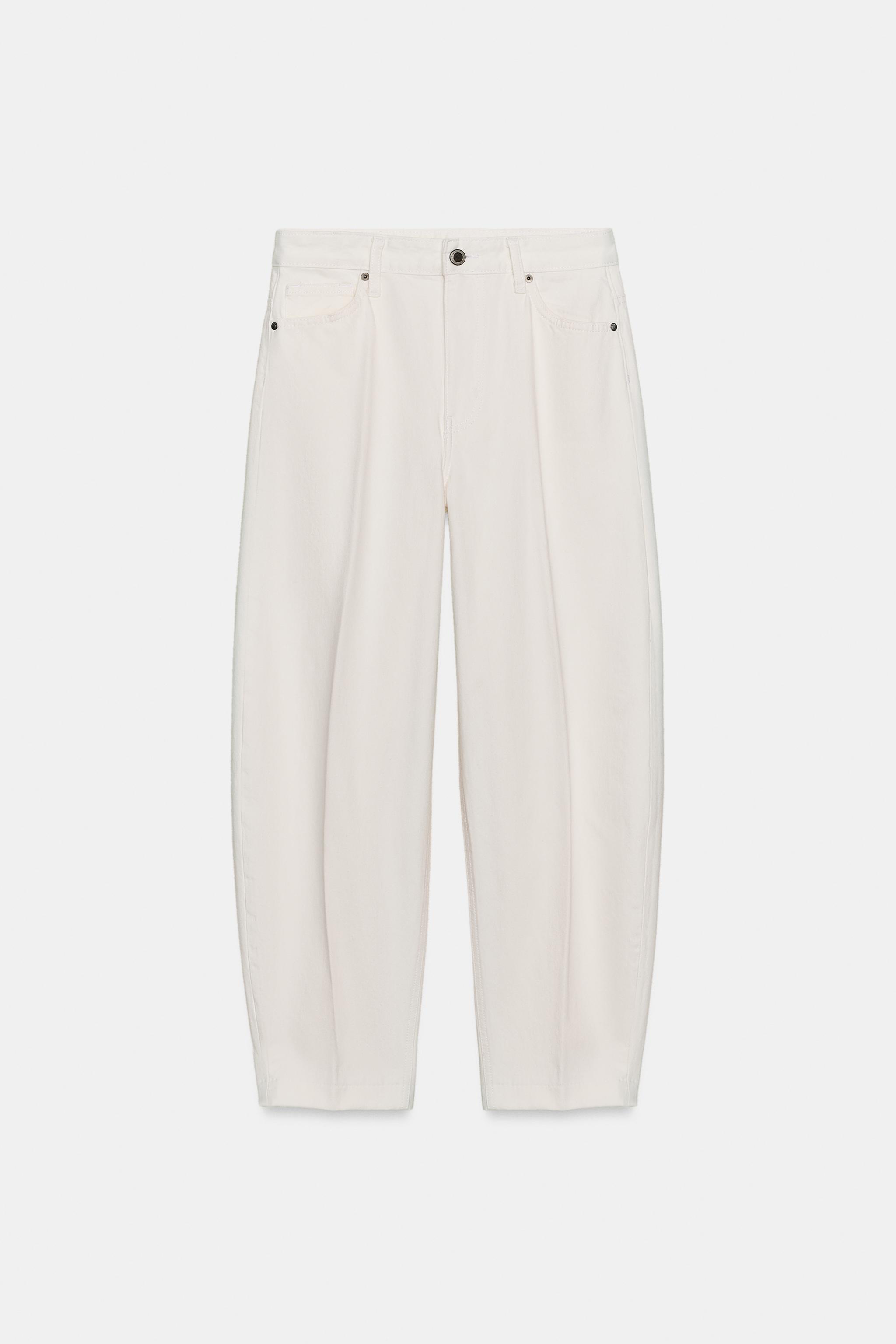Женские джинсы Zara ZW COLLECTION BARREL HIGH WAIST JEANS — фото 5