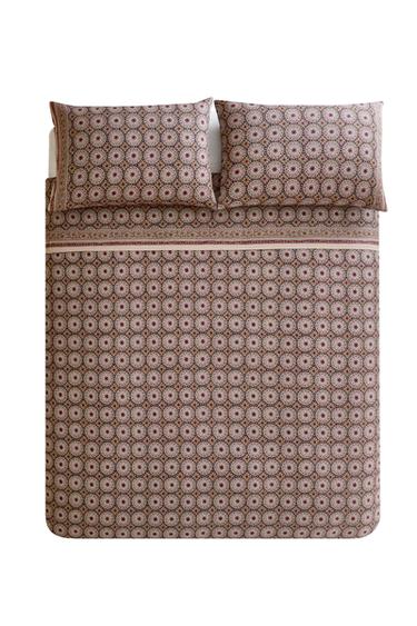 (FADENDICHTE 300) BETTBEZUG MIT SATIN-WASHED-LOOK - Beige von Zara