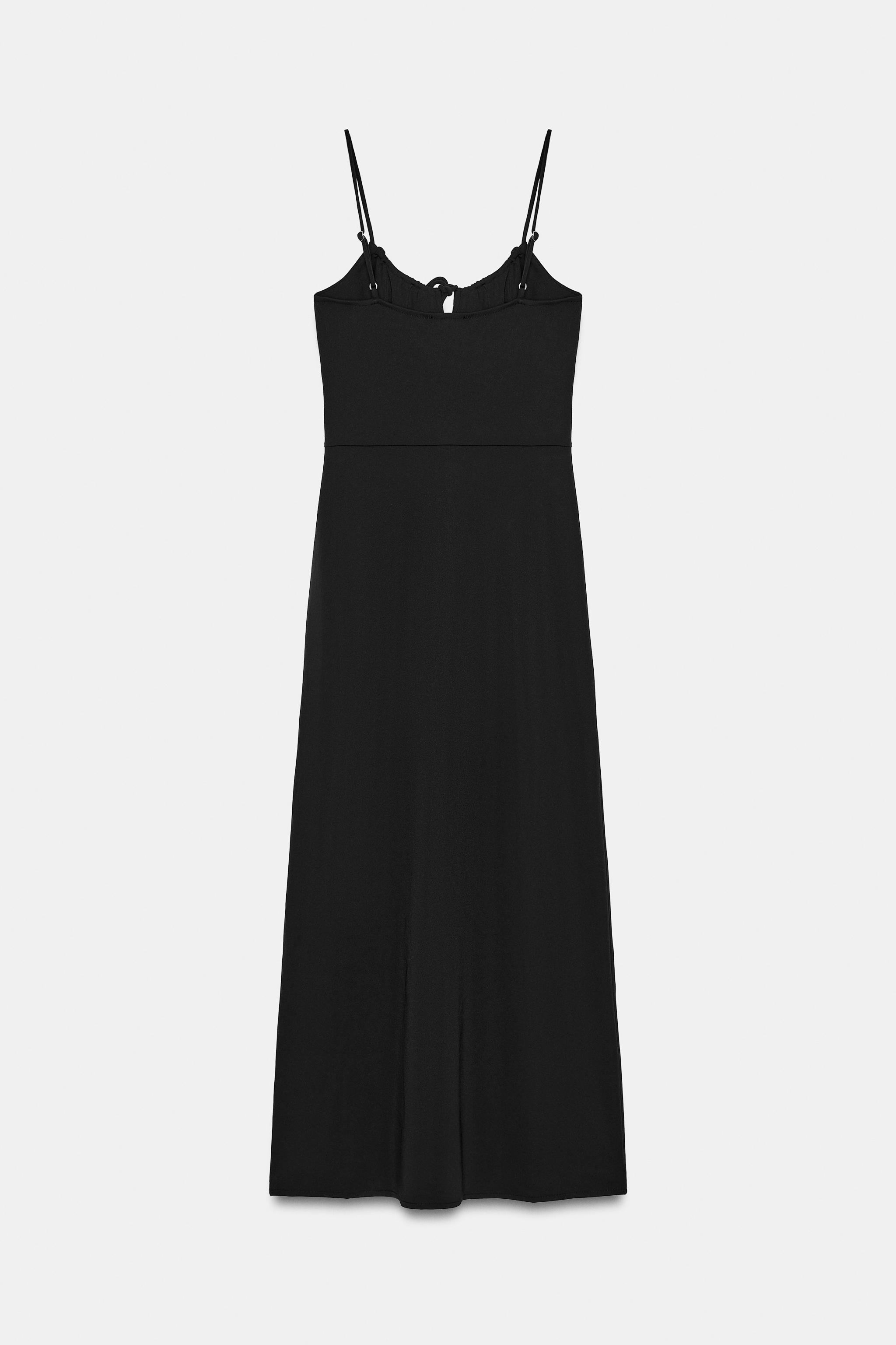 FLOWY STRAPPY MIDI DRESS