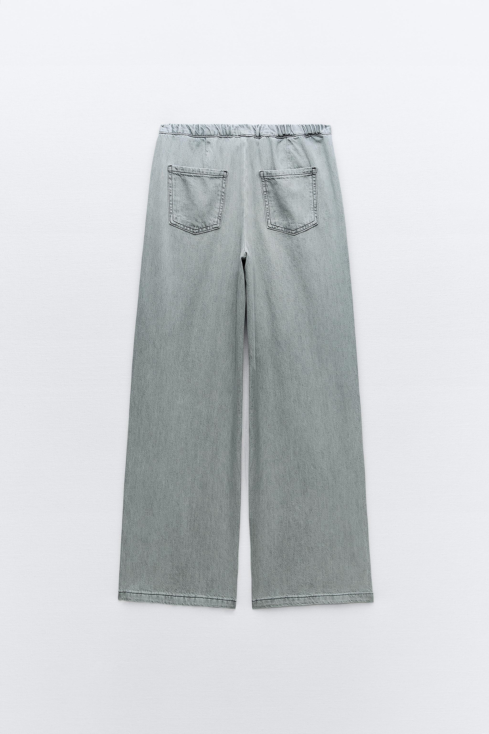 WIDE LEG HIGH WAIST Z1975 JOGGER JEANS - Light gray | ZARA Canada